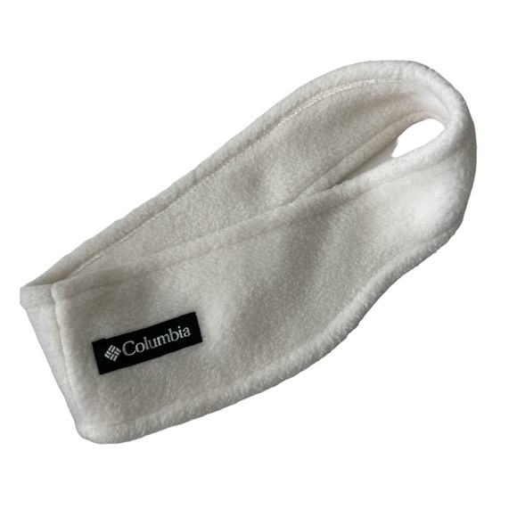 Columbia White Fleece Headband L/XL Unisex logo on the side - Picture 1 of 4